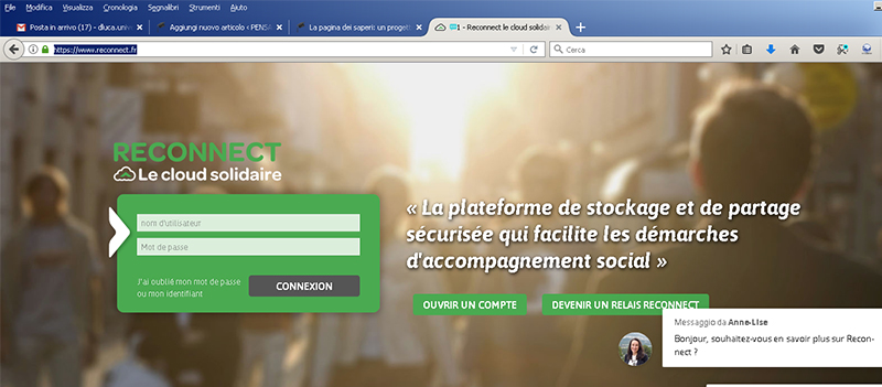 Reconnect - piattaforma per la solidarietà
